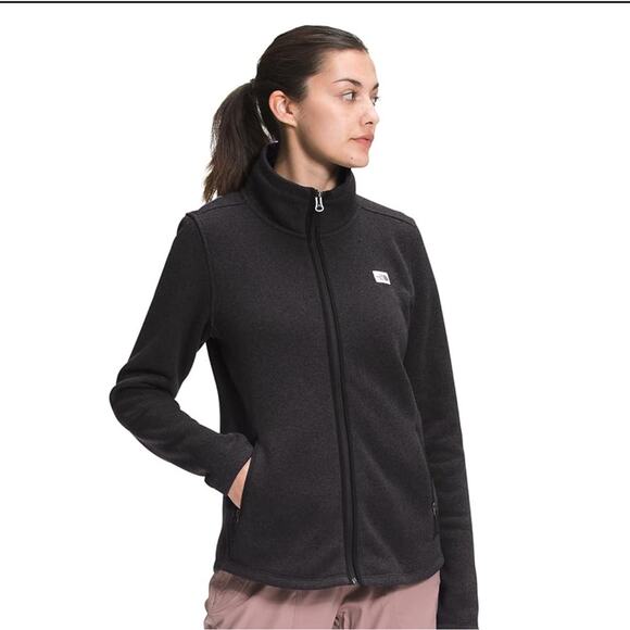 The North Face Women's Crescent Full Zip Jacket Fleece Base Layer Gray Medium - Picture 1 of 10